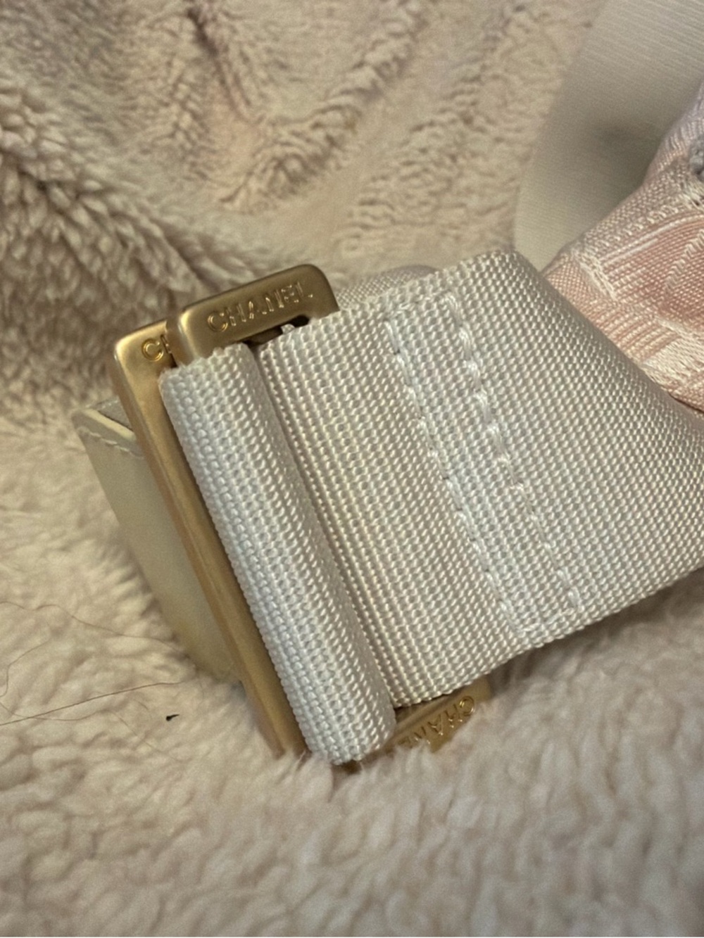 CHANEL Pink Quilted Mini Belt Bag with Gold Hardware - Picture 6 of 14